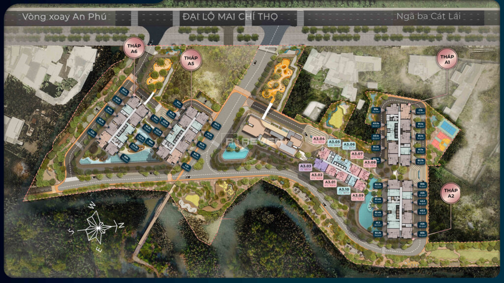 Căn hộ Eaton Park, diện tích 75m²