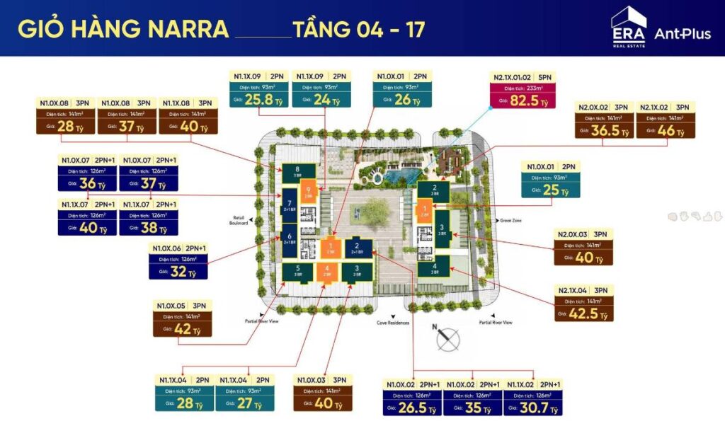 Phân khu Narra Residences – khu phức hợp Empire City